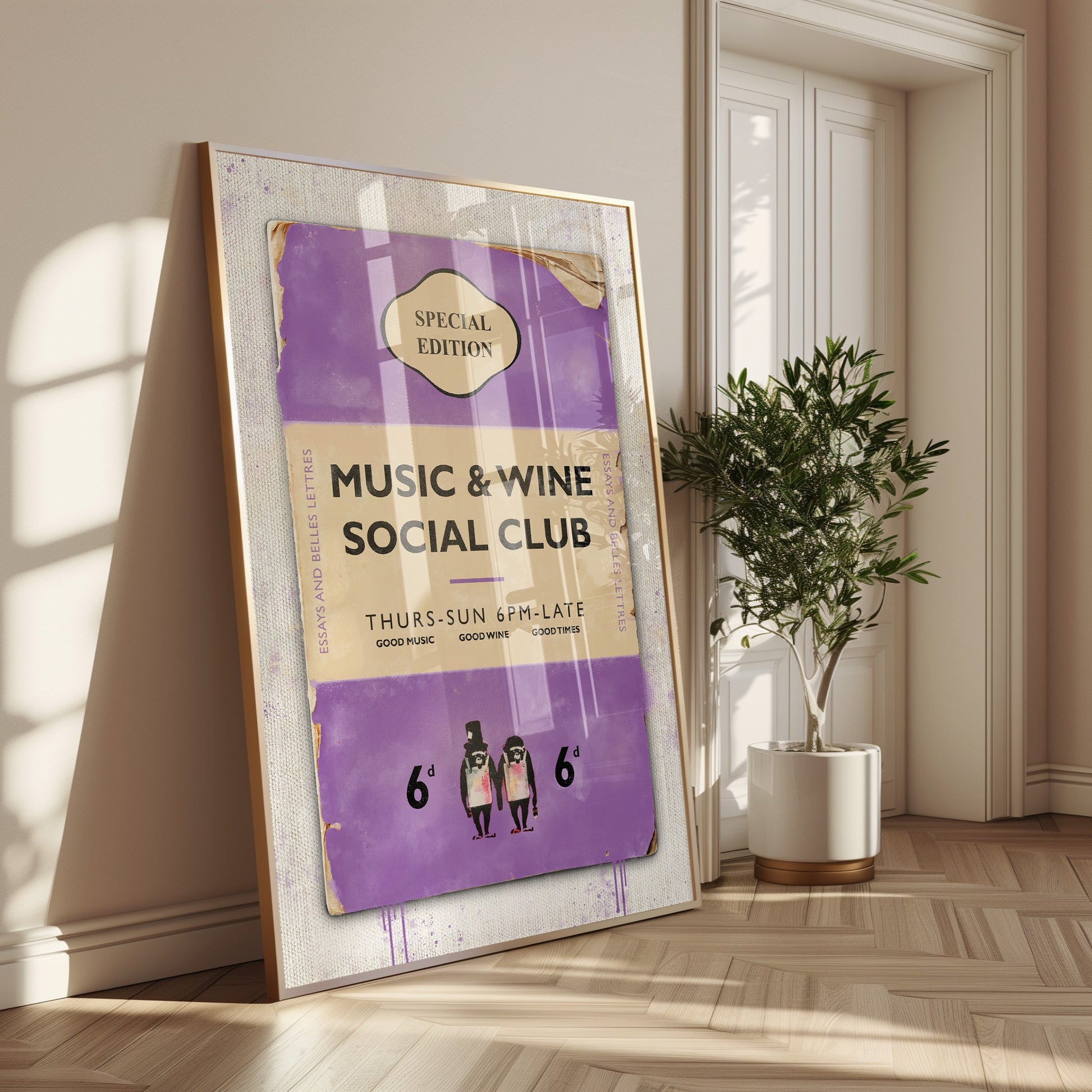 Personalised Book Cover Art Print (New Purple) - Magic Posters