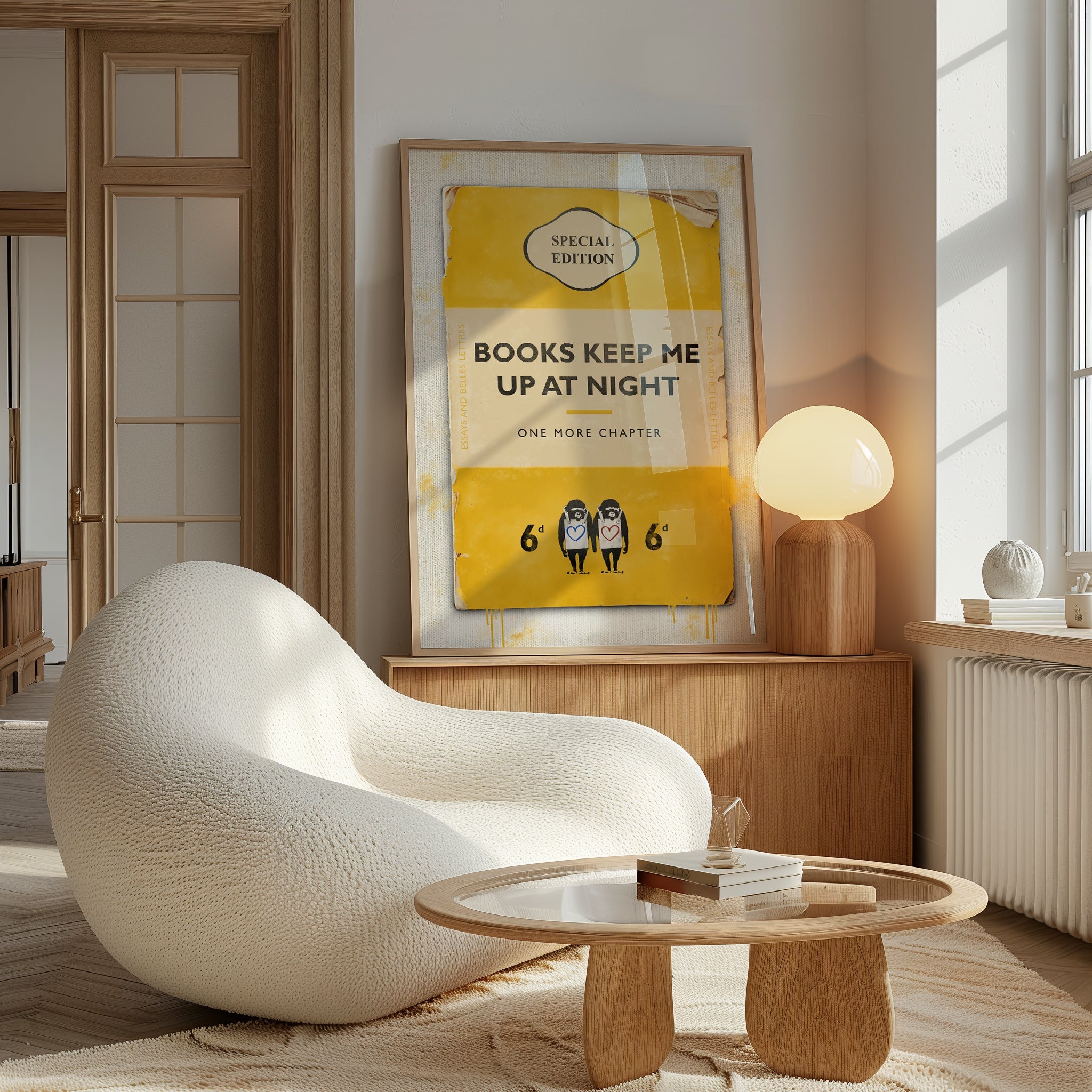 Personalised Book Cover Art Print (New Yellow) - Magic Posters