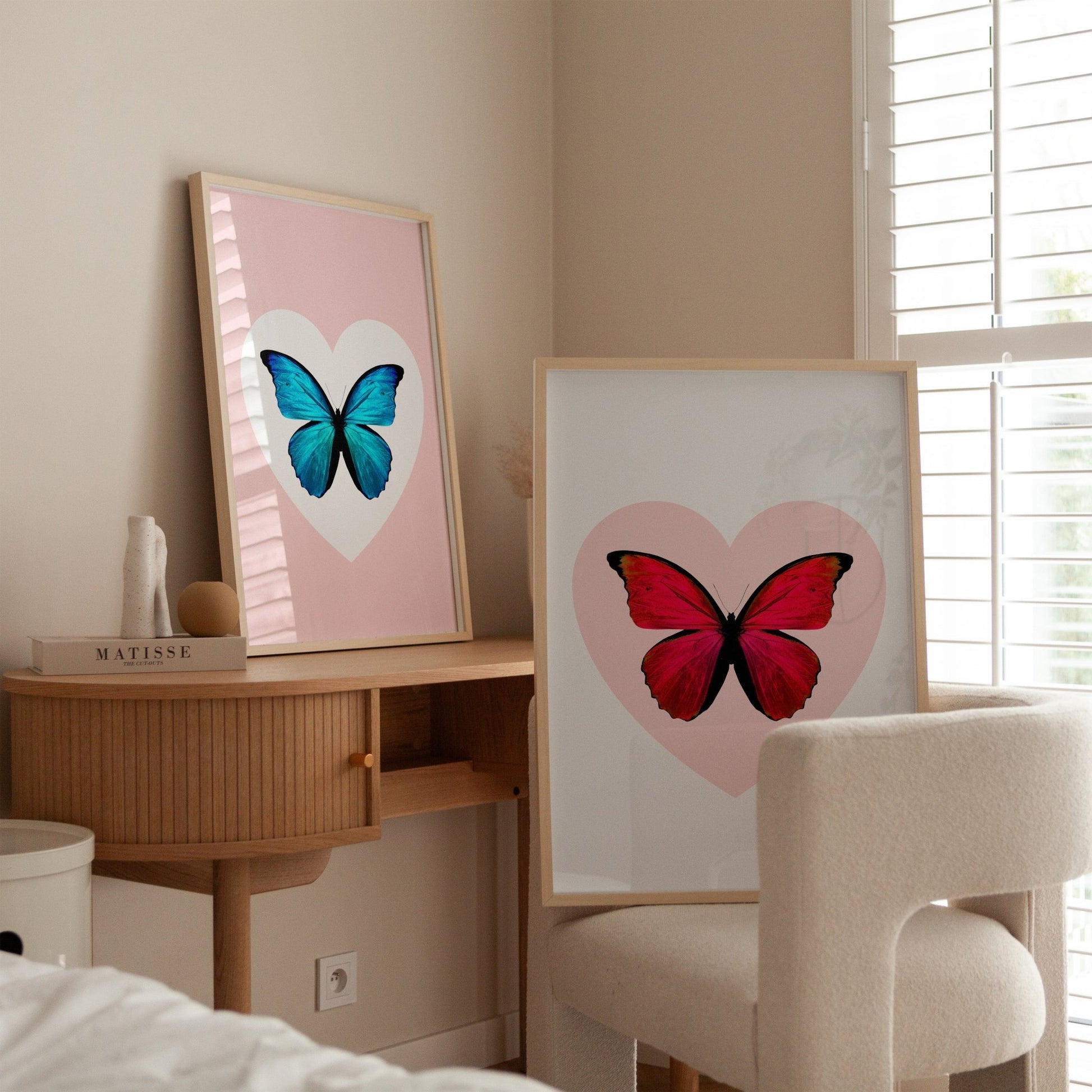 Personalised Butterfly Heart Print - Magic Posters