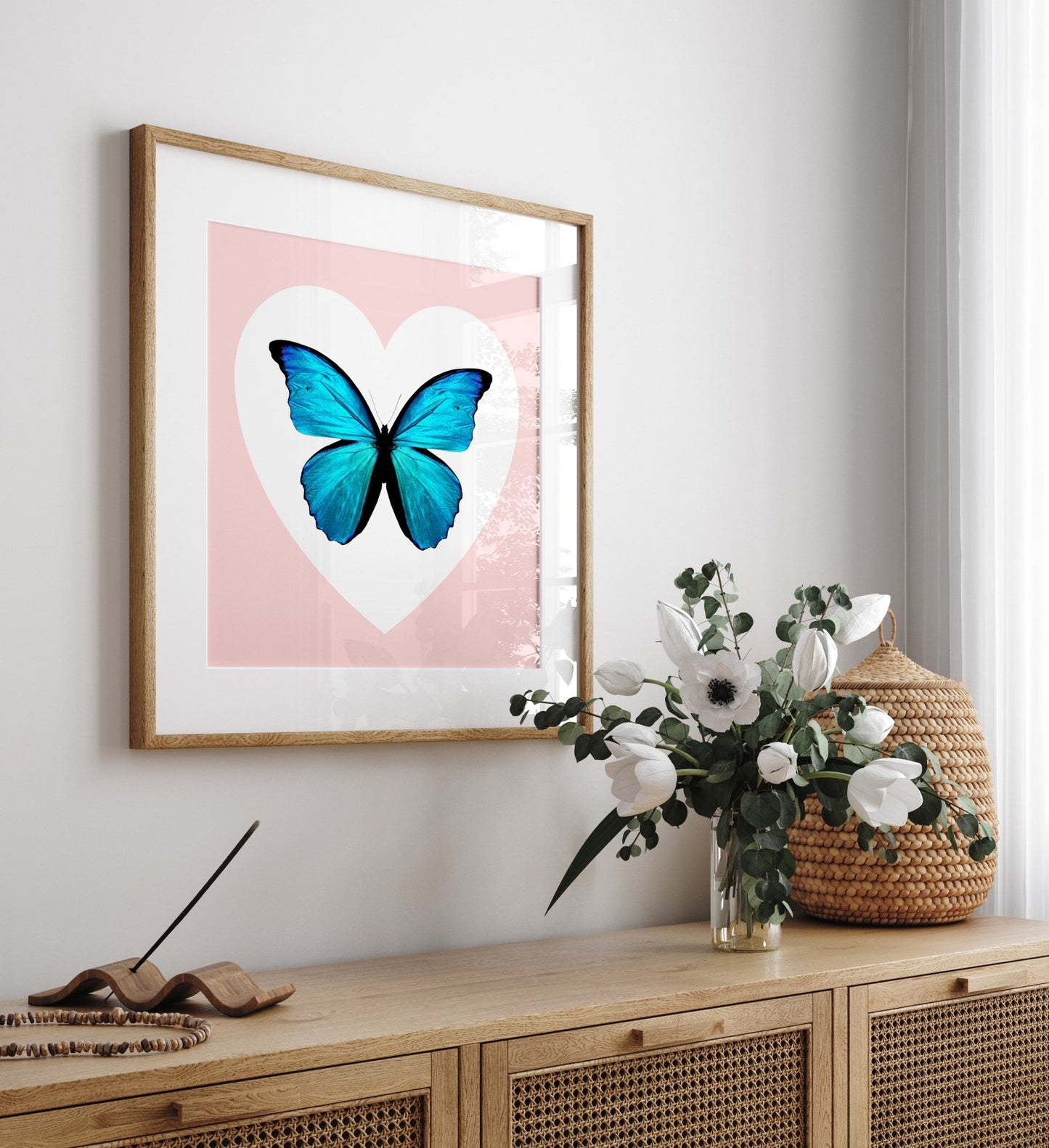 Personalised Butterfly Heart Print - Magic Posters