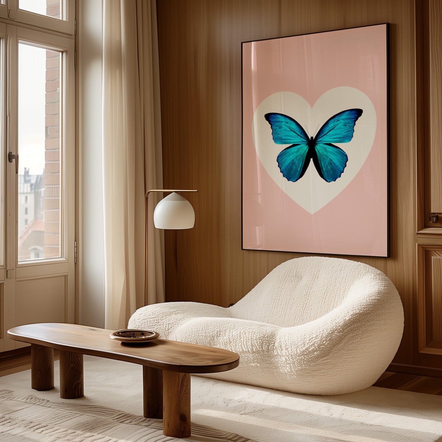 Personalised Butterfly Heart Print - Magic Posters