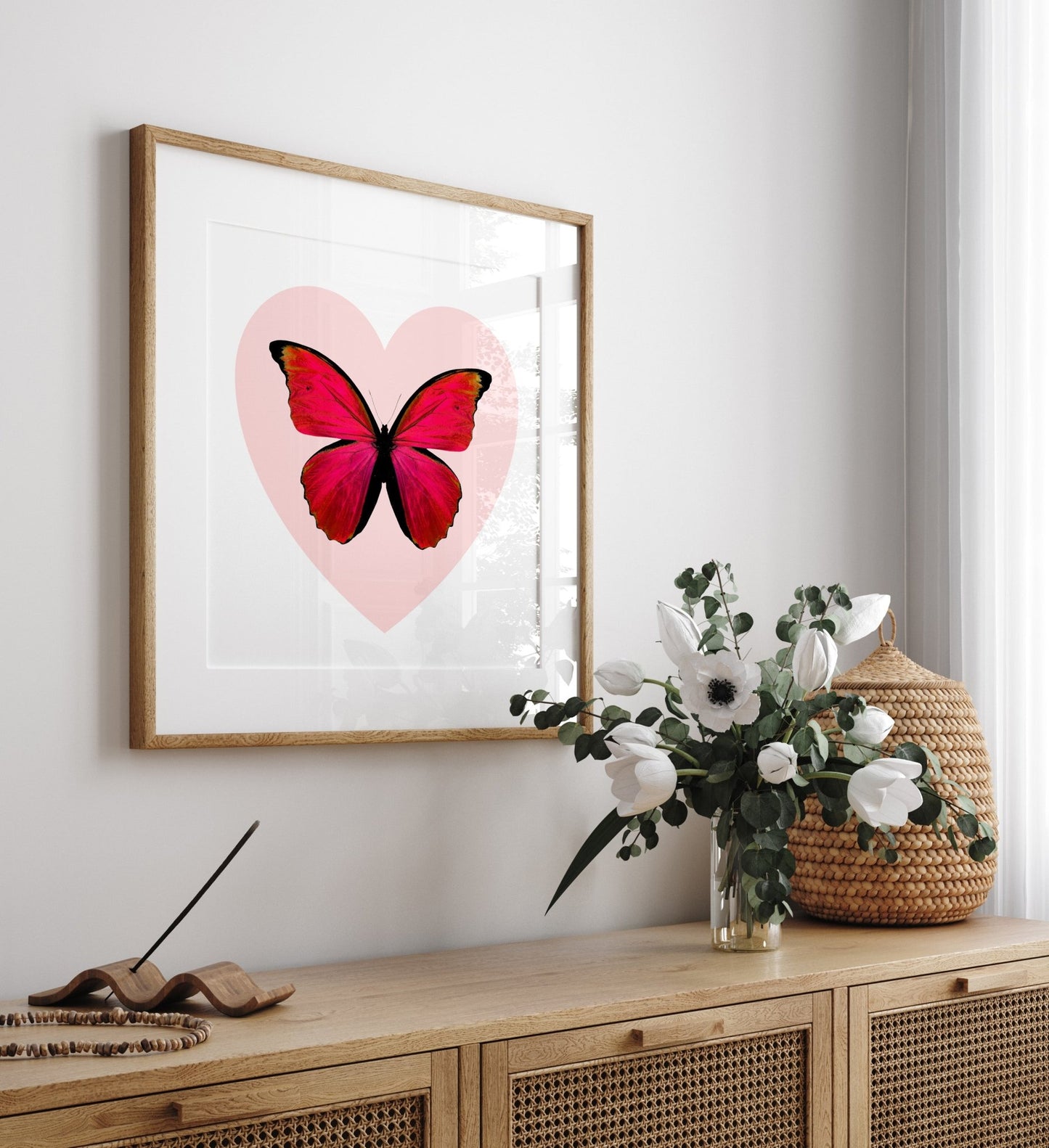 Personalised Butterfly Heart Print - Magic Posters