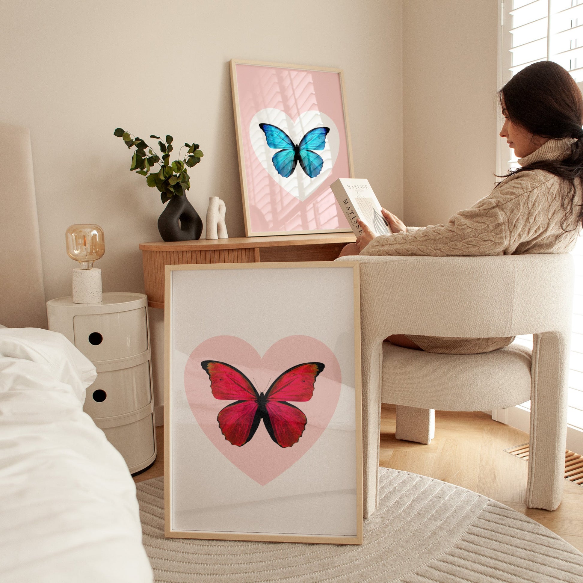 Personalised Butterfly Heart Print - Magic Posters