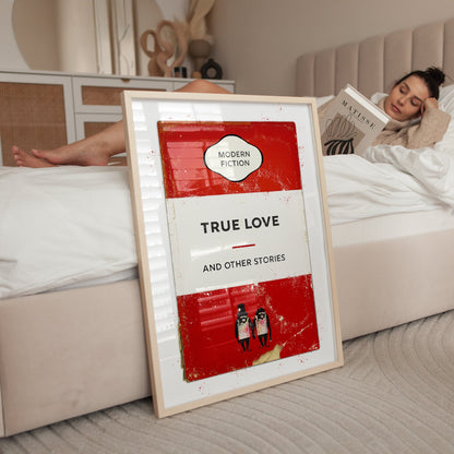 Personalised True Love Book Cover Art Print - Magic Posters