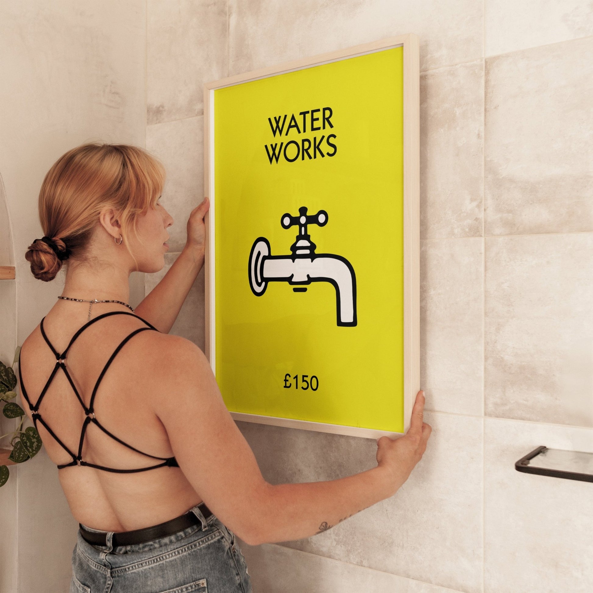 Personalised Water Works Bathroom Print - Magic Posters