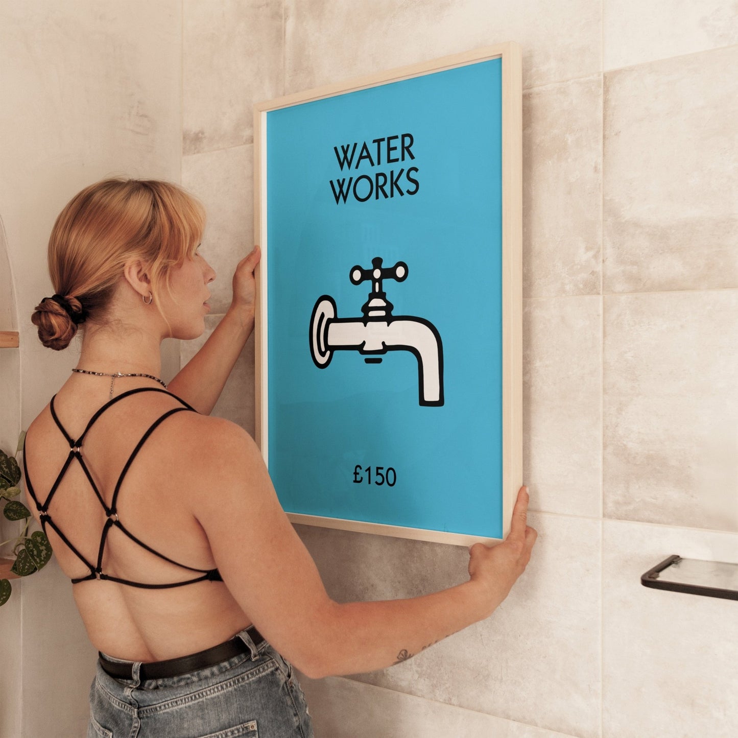 Personalised Water Works Bathroom Print - Magic Posters