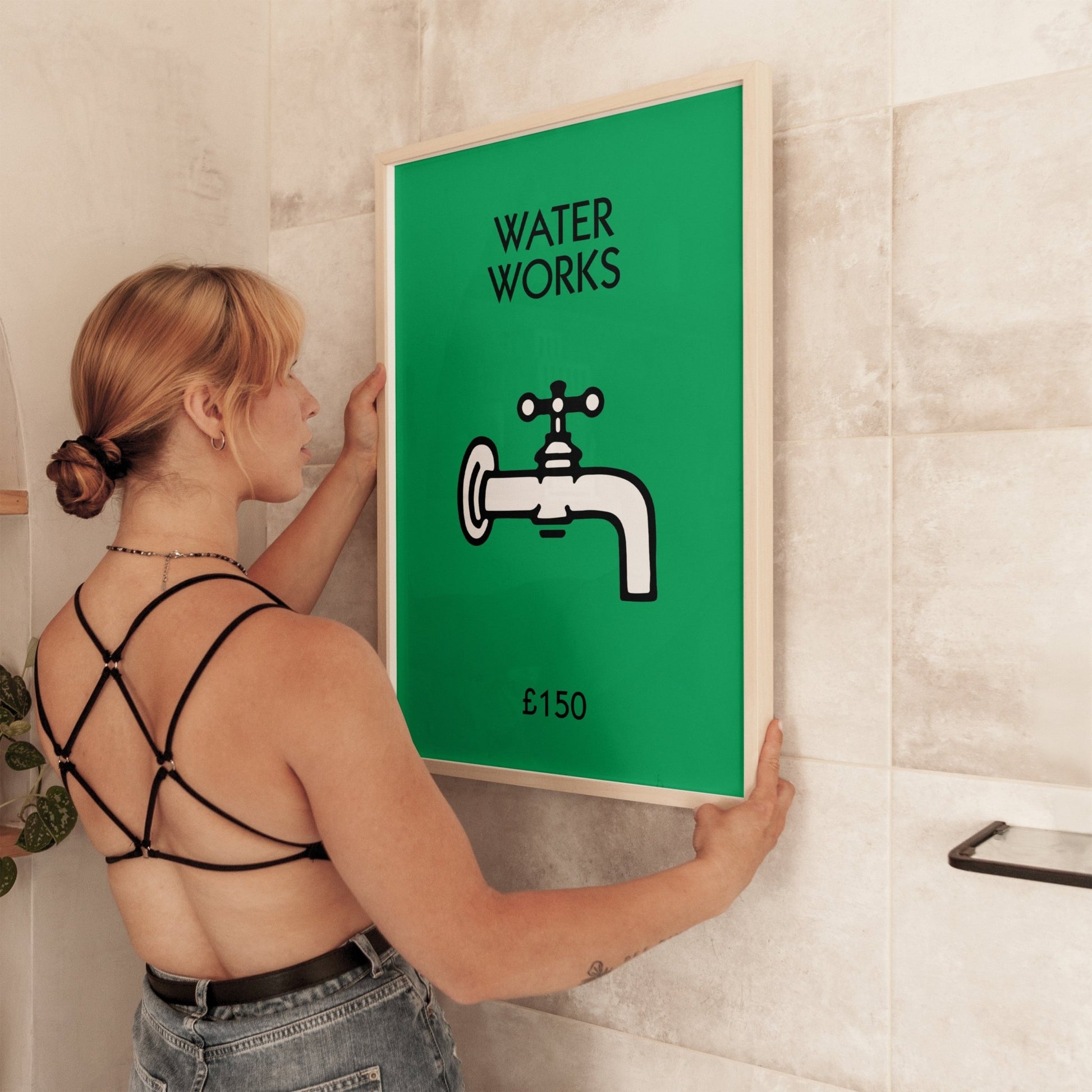 Personalised Water Works Bathroom Print - Magic Posters