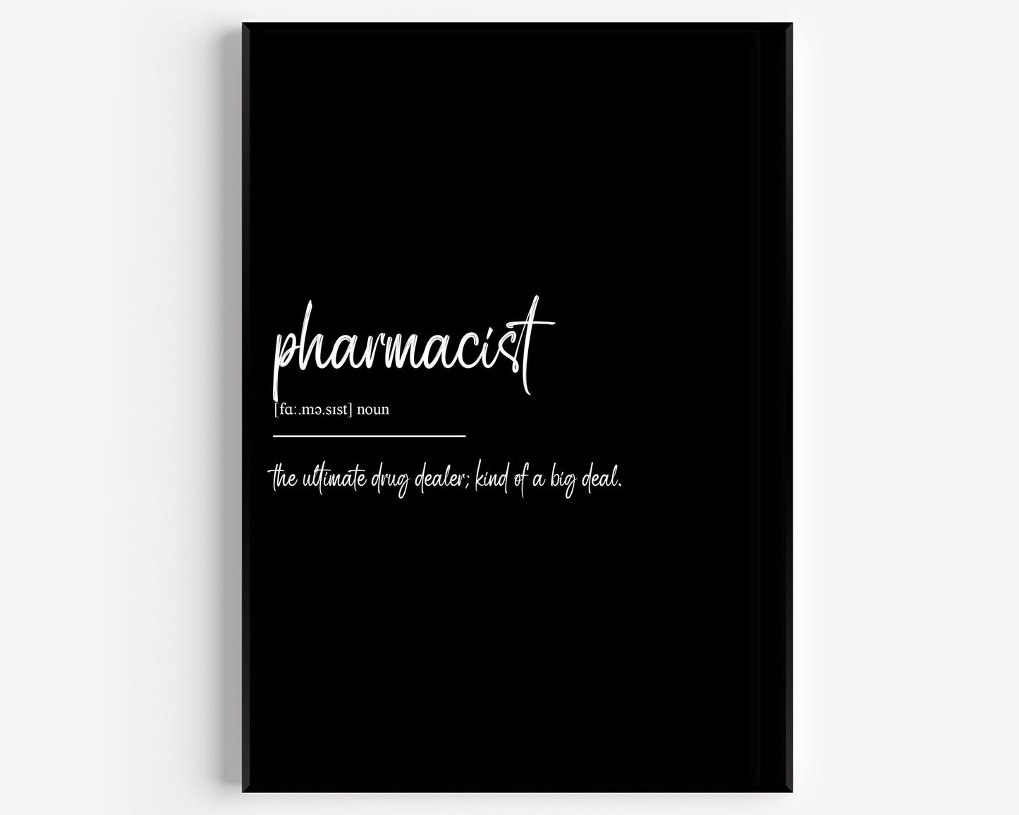 Pharmacist Definition Print - Magic Posters