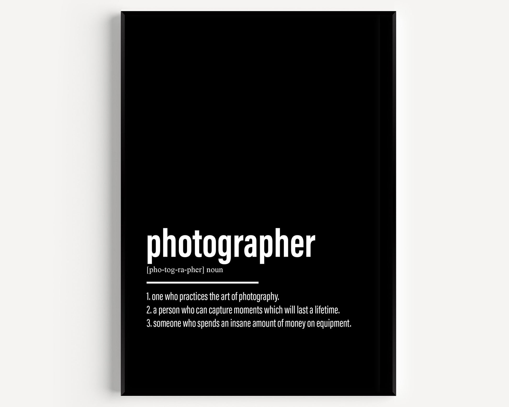 Photographer Definition Print - Magic Posters