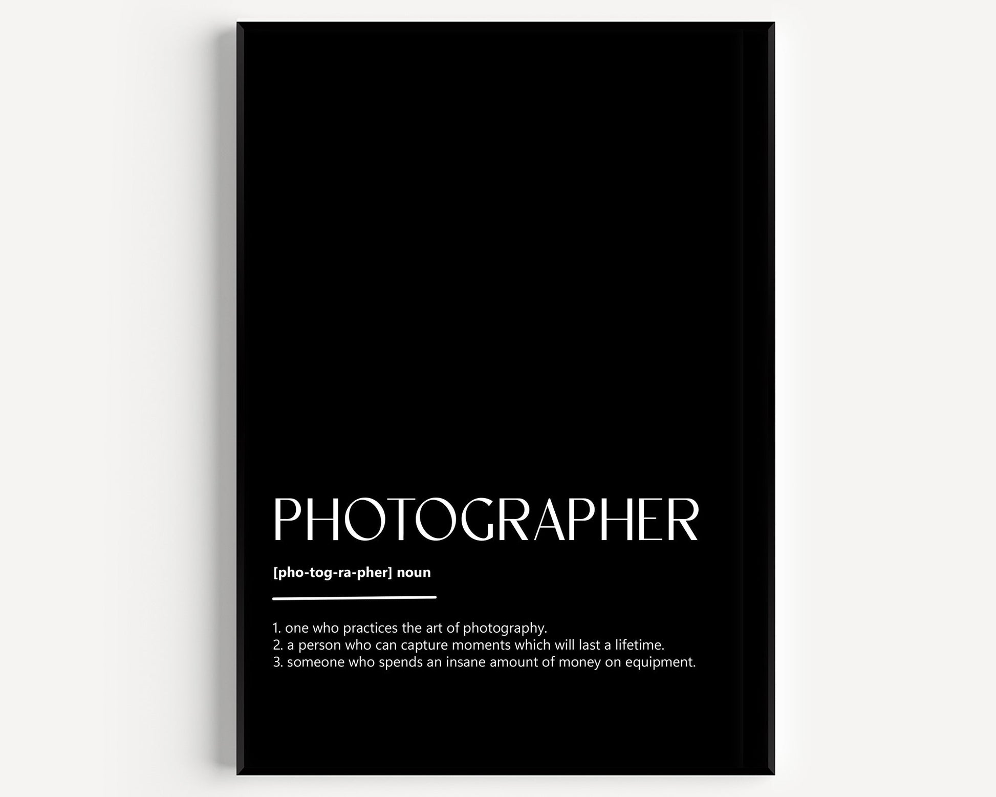 Photographer Definition Print - Magic Posters