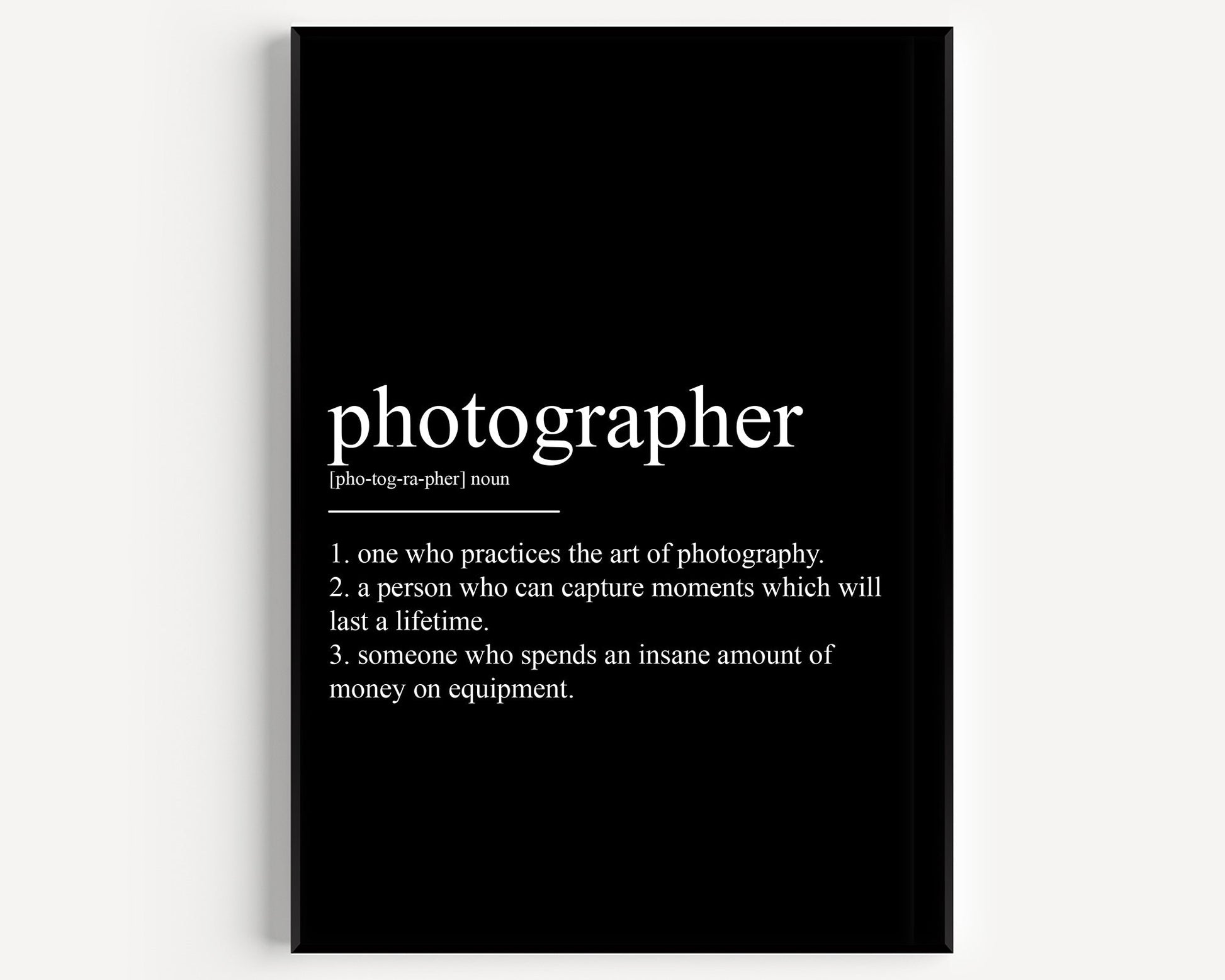 Photographer Definition Print - Magic Posters