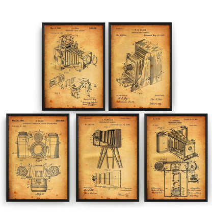 Photography Set Of 5 Patent Prints - Magic Posters