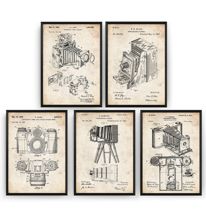 Photography Set Of 5 Patent Prints - Magic Posters