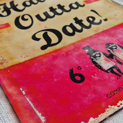 Personalised Hate's Outta Date Book Cover Art Print