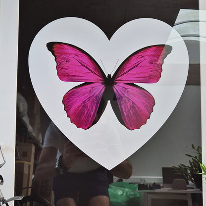 Personalised Butterfly Heart Print