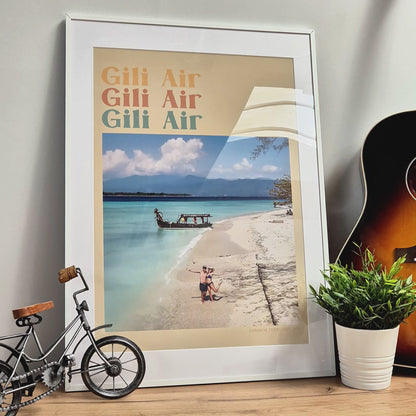 Personalised Retro Holiday Travel Photo Print