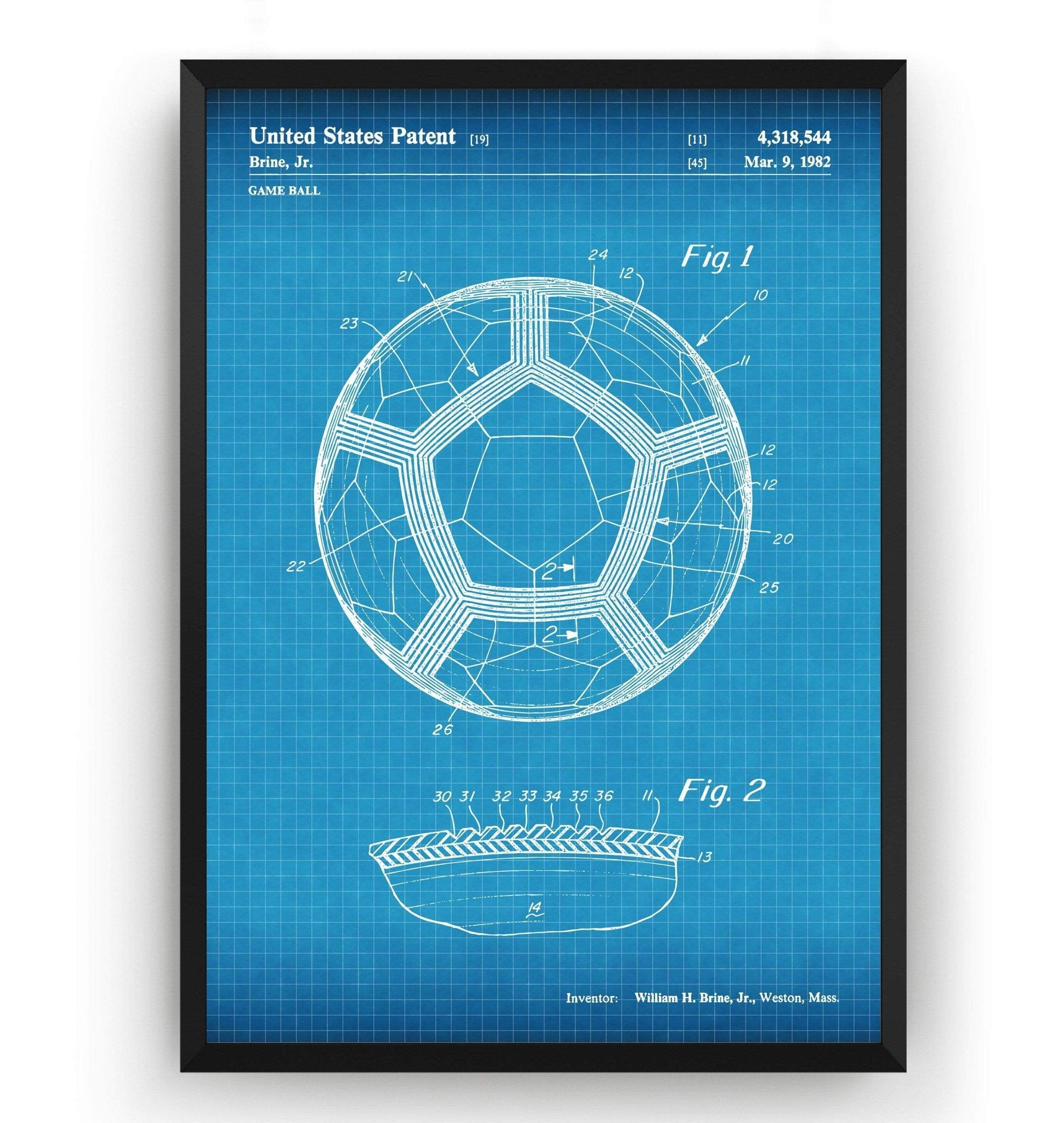 Soccer Ball 1982 Patent Print - Magic Posters