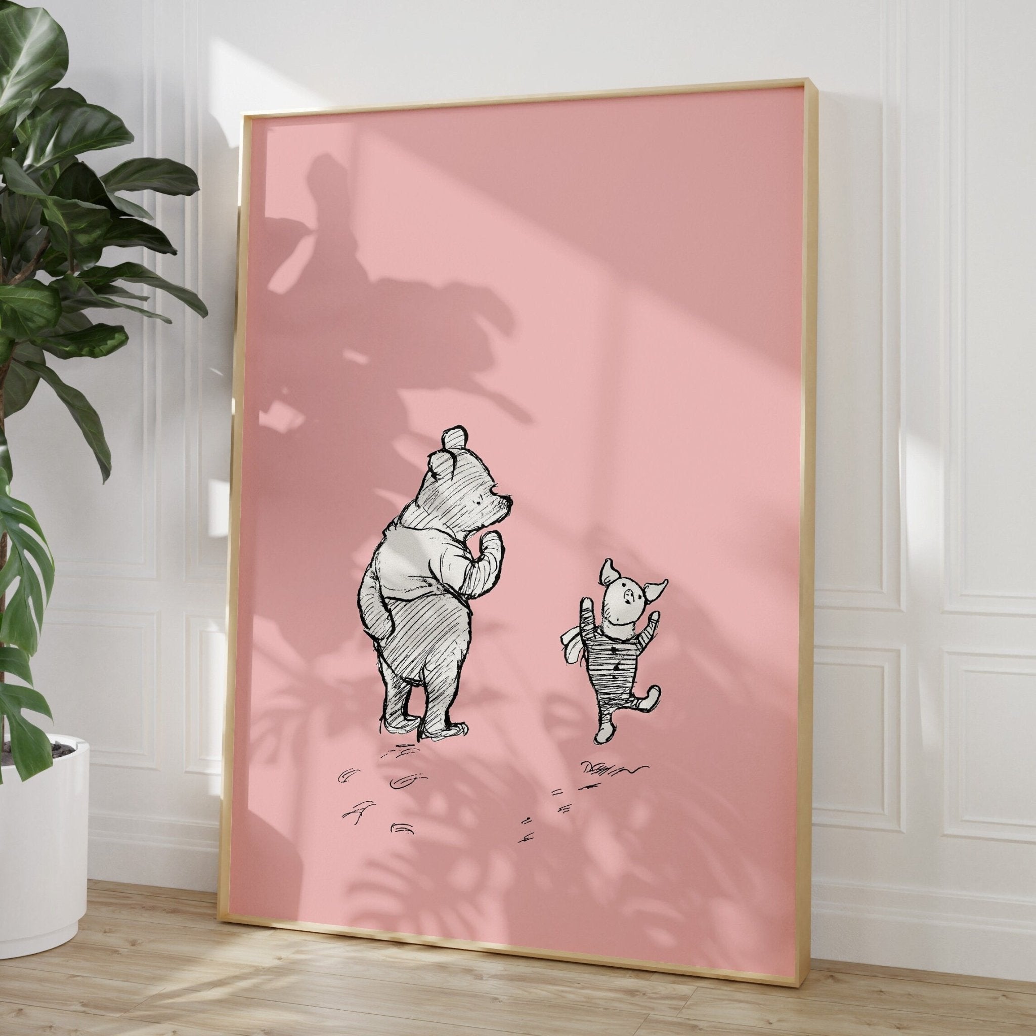 Winnie The Pooh and Piglet Print - Magic Posters