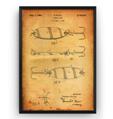 Fishing Artificial Bait Patent Print – Magic Posters