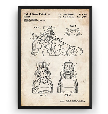 Air Jordan 6 1994 Patent Print - Magic Posters