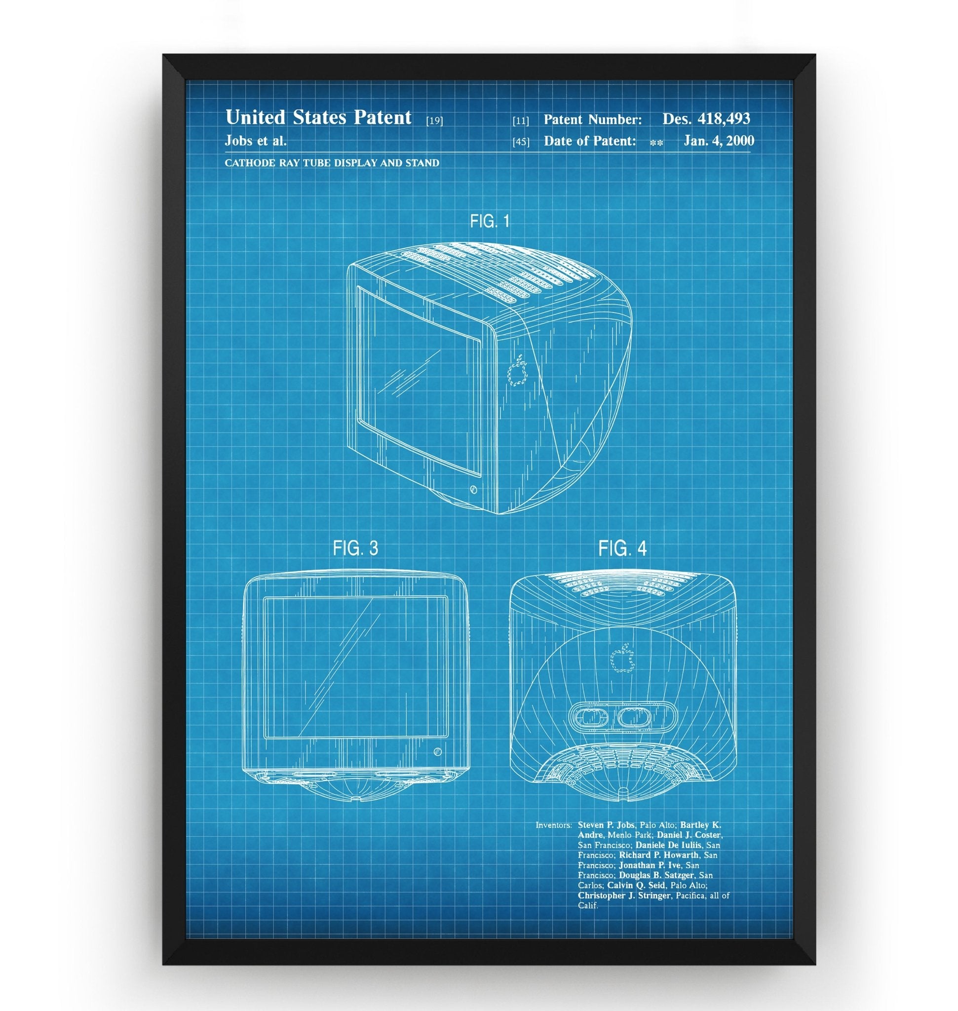 Apple iMac Monitor 2000 Patent Print - Magic Posters