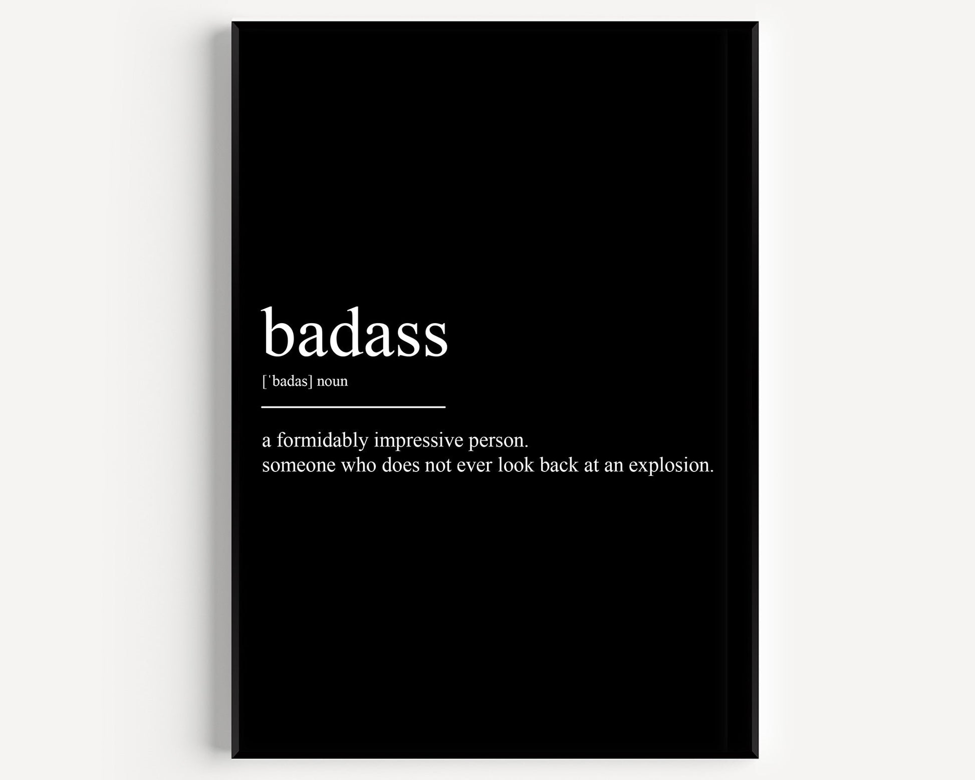 Badass Definition Print - Magic Posters