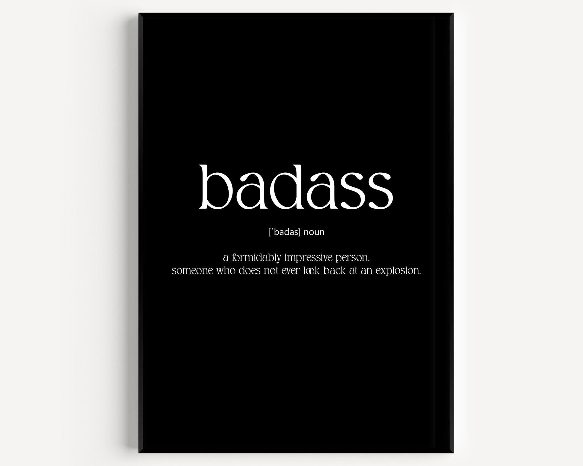 Badass Definition Print - Magic Posters