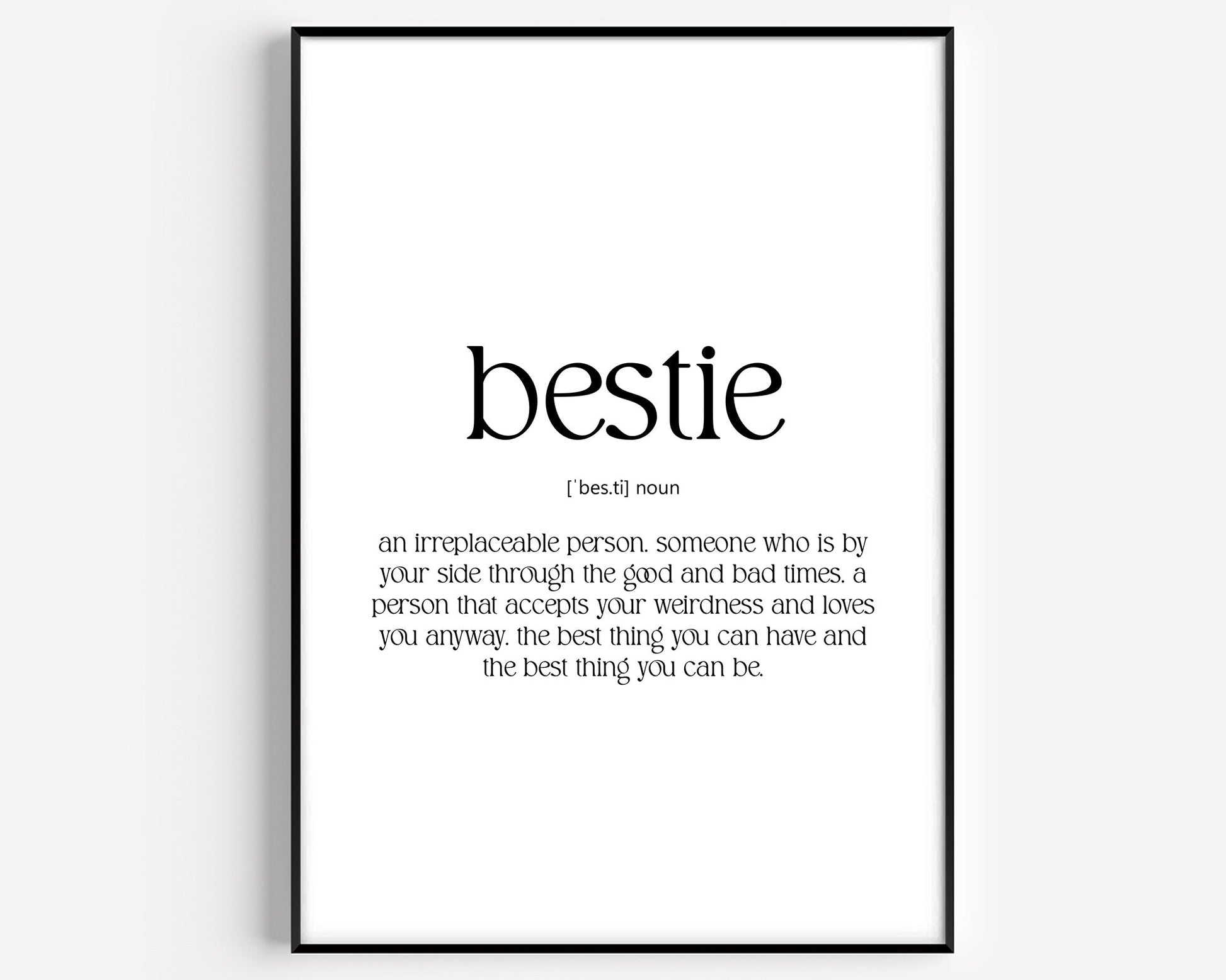 Bestie Definition Print V3 - Magic Posters