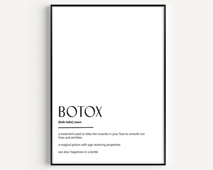 Botox Definition Print - Magic Posters