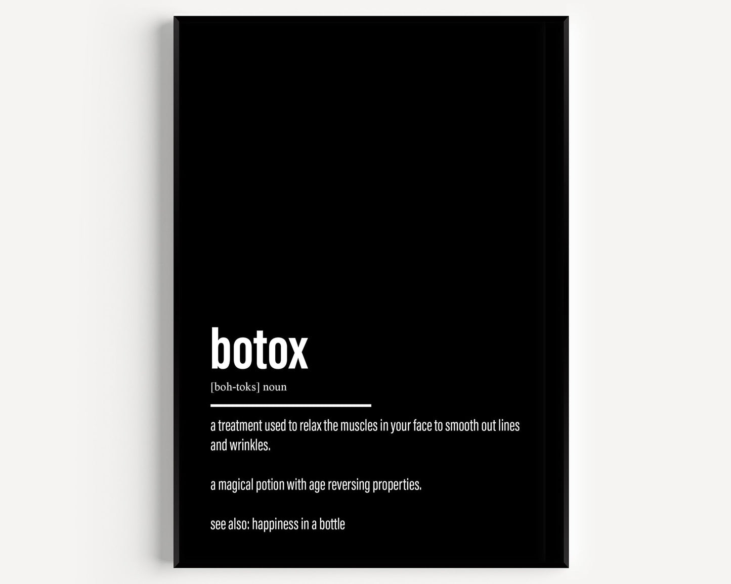 Botox Definition Print - Magic Posters