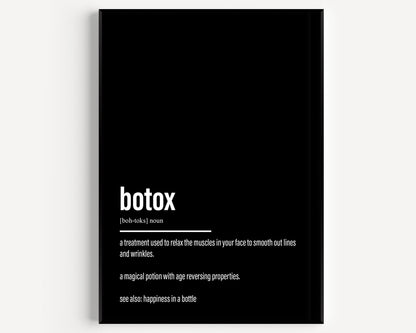 Botox Definition Print - Magic Posters