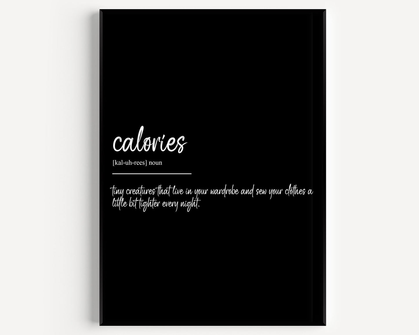 Calories Definition Print V2 - Magic Posters