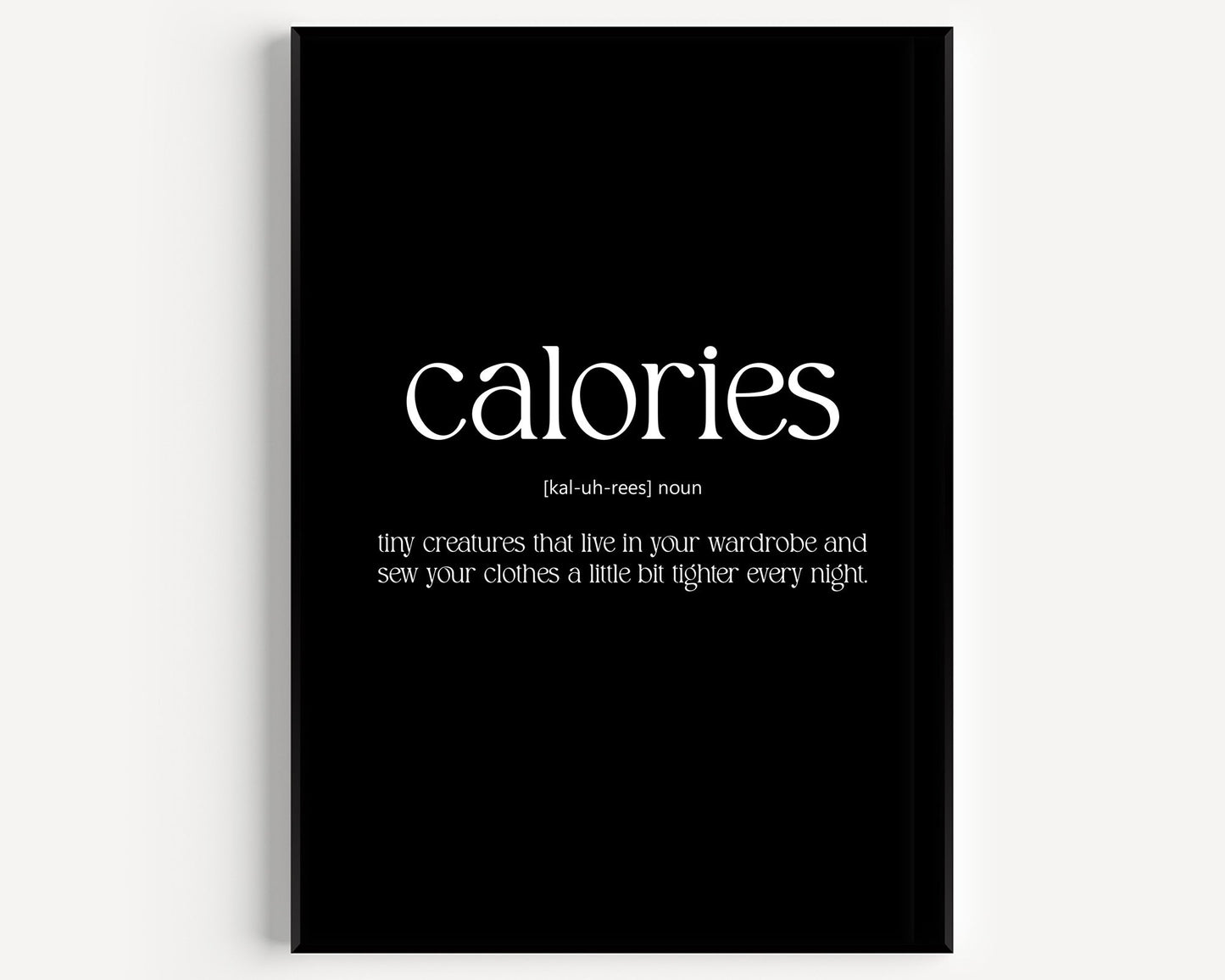 Calories Definition Print V2 - Magic Posters