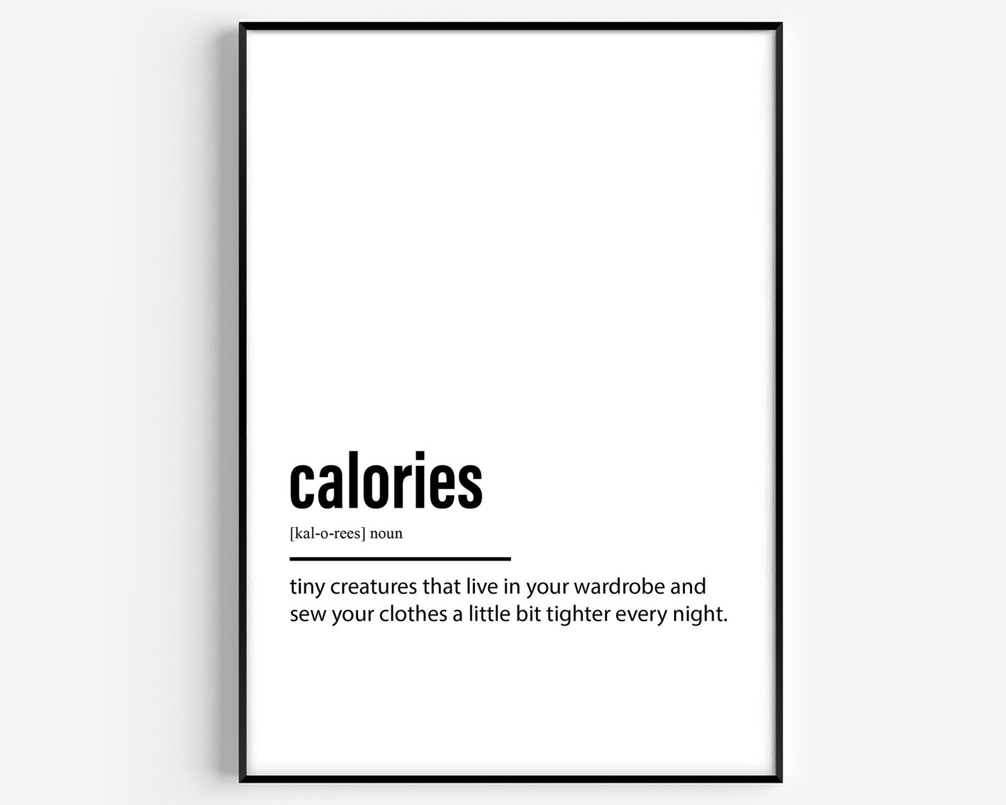 Calories Definition Print V2 - Magic Posters