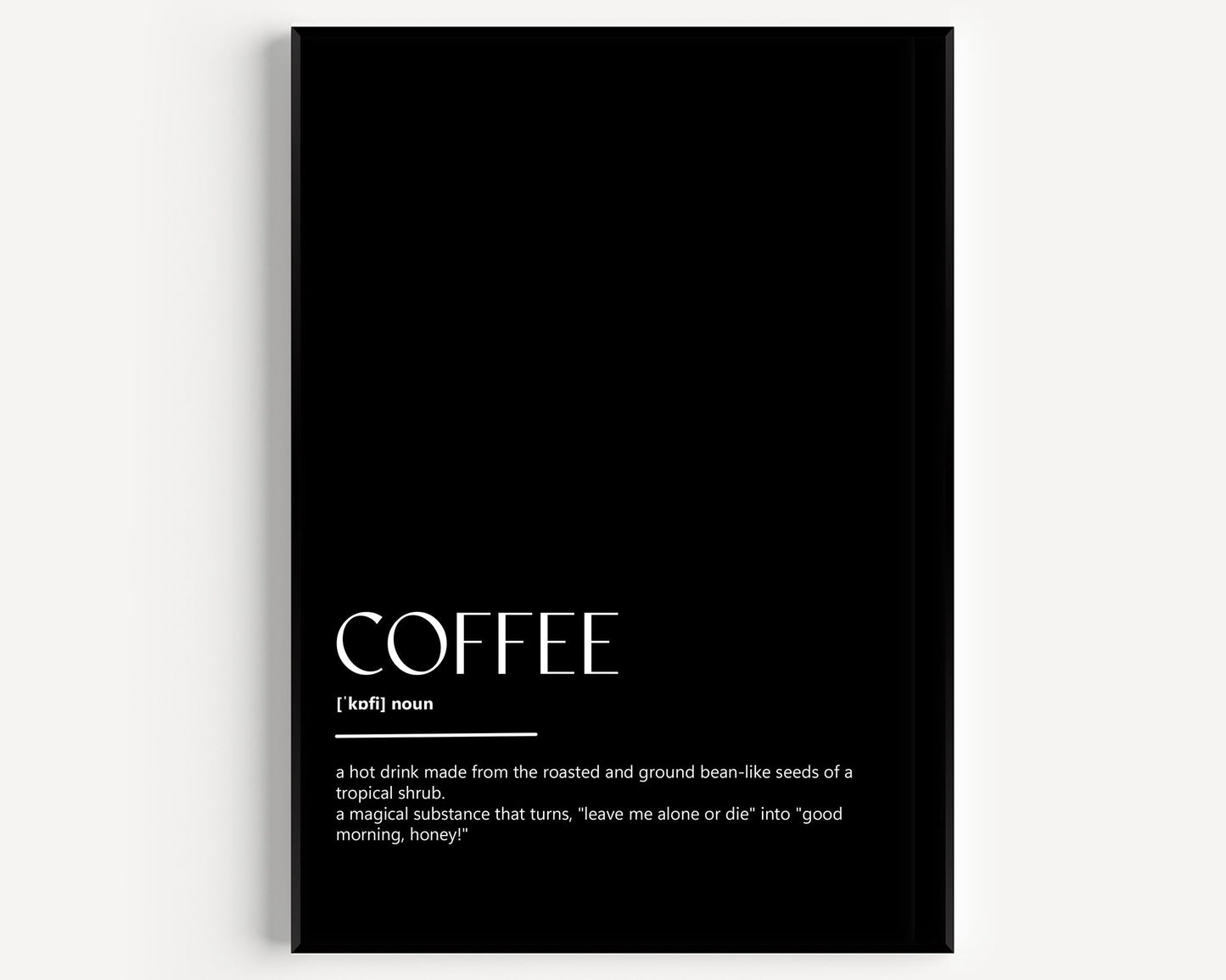 Coffee Definition Print - Magic Posters