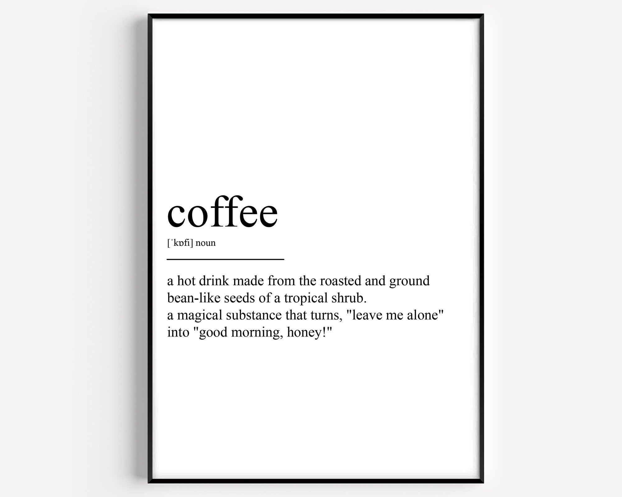 Coffee Definition Print V2 - Magic Posters